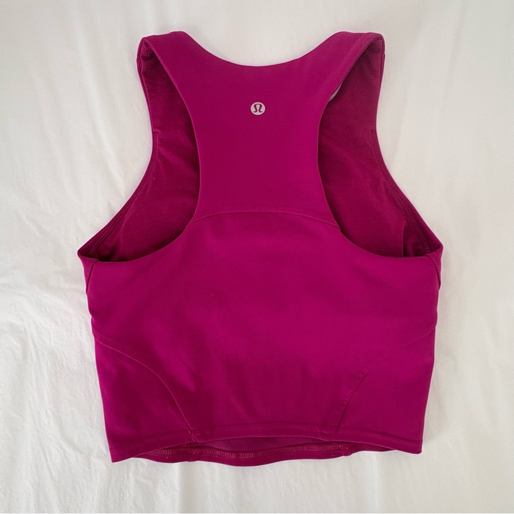 Lululemon | Wunder Train Racerback Tank | Sz 2 B/C Cup | Magenta Purple | EUC - Picture 3 of 4